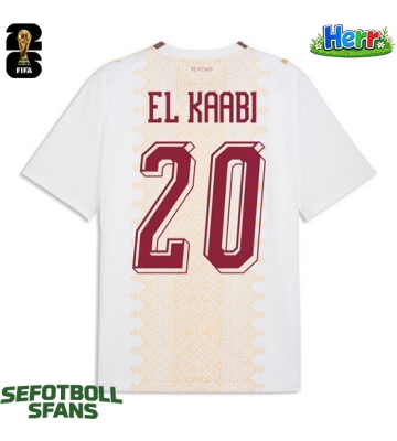 Marocko Ayyoub Bouaddi #6 Bortatröja VM 2026 Kortärmad